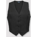 V42 Signature Black Female Fitted Twill Vest (3X-Large)